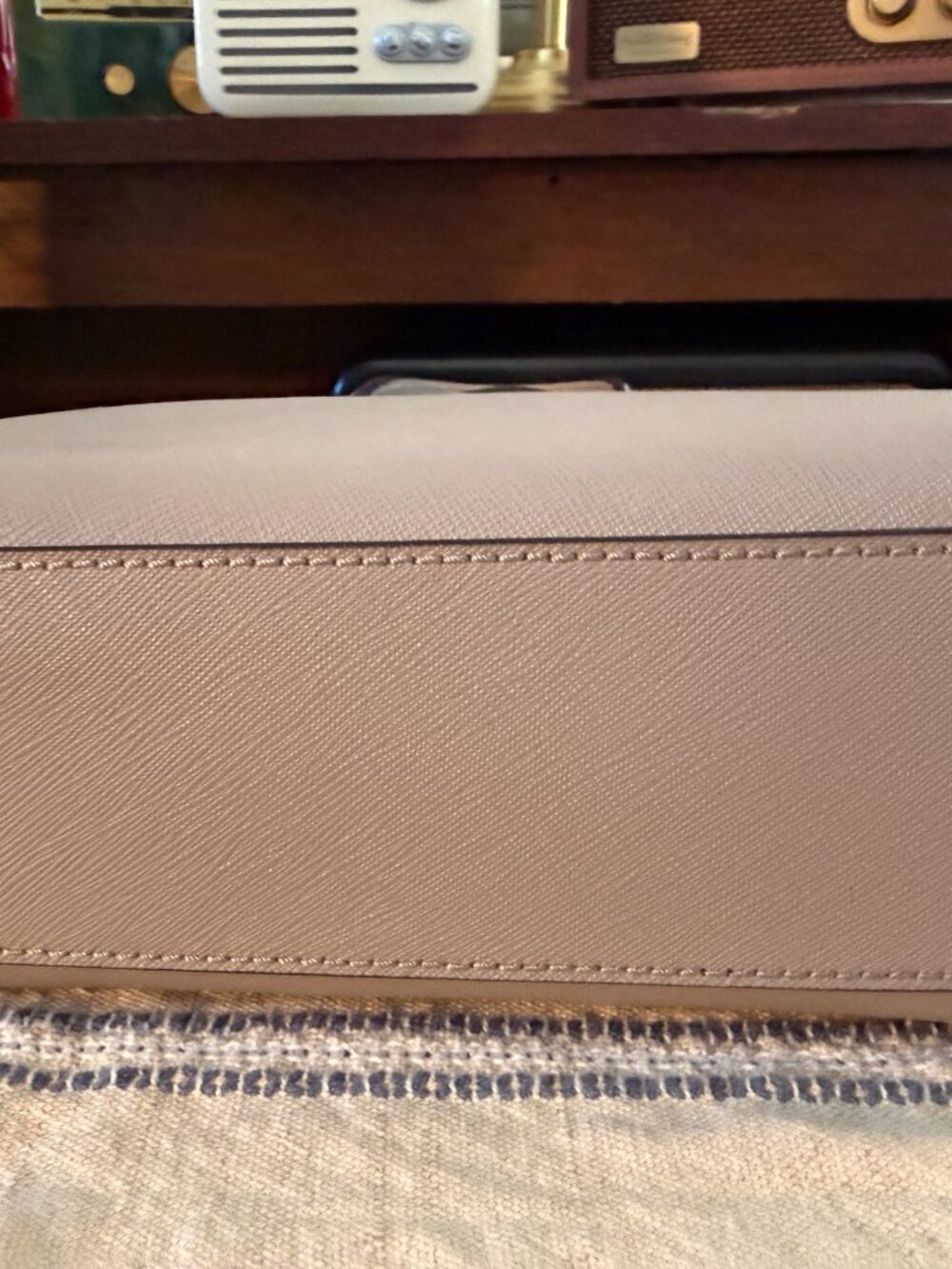 NWT Kate Spade New York Owl Mini Satchel Crossbody |Taupe Leather | Rare Novelty - Picture 7 of 9